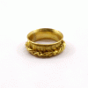Ring Size - 11 Brass Spinner Ring T - BSPR996 18K Gold Plated Brass Rope Design & Wire Spinner Ring